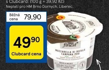 Tesco Finest Mozzarella di Bufala Campana PDO 125 g