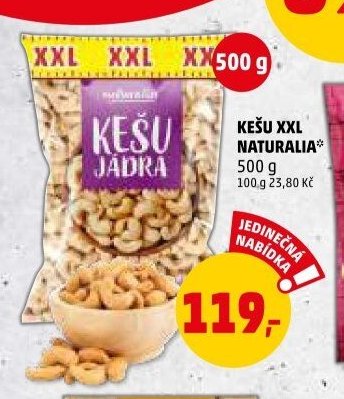 KEŠU XXL NATURALIA 500 g