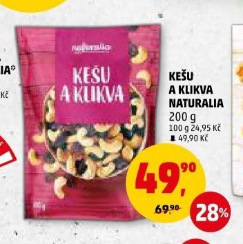 KEŠU A KLIKVA NATURALIA 200 g