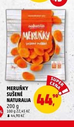 MERUŇKY SUŠENÉ NATURALIA 200 g
