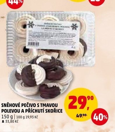 SNĚHOVÉ PEČIVO S TMAVOU POLEVOU A PŘÍCHUTÍ SKOŘICE