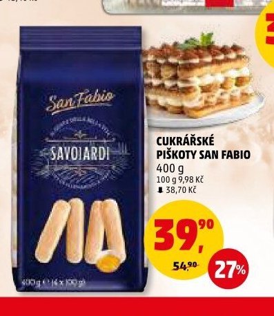 CUKRÁŘSKÉ PIŠKOTY SAN FABIO