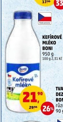 KEFÍROVÉ MLÉKO BONI