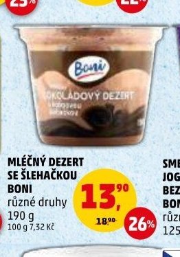 MLÉČNÝ DEZERT SE ŠLEHAČKOU BONI