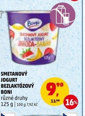 SMETANOVÝ JOGURT BEZLAKTÓZOVÝ BONI