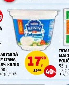 Zakysaná smetana 15% Kunín
