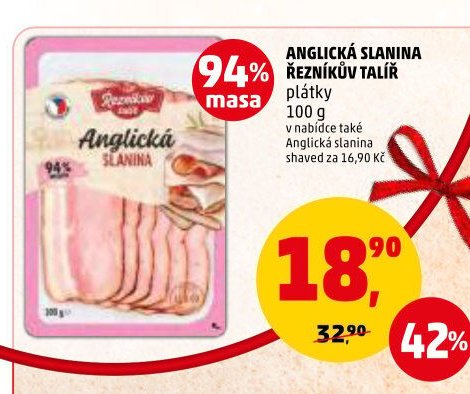 ANGLICKÁ SLANINA ŘEZNÍKŮV TALÍŘ