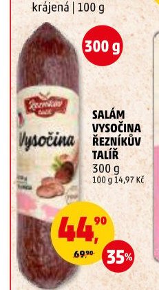 SALÁM VYSOČINA ŘEZNÍKŮV TALÍŘ