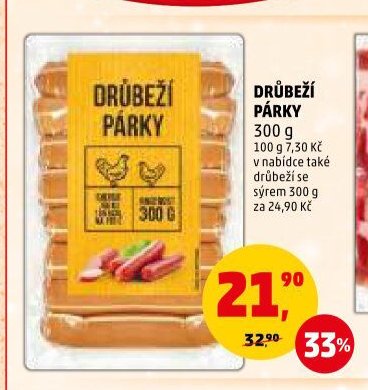 DRŮBEŽÍ PÁRKY 300 g