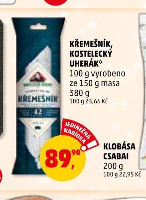KŘEMEŠNÍK, KOSTELECKÝ UHERÁK 380 g