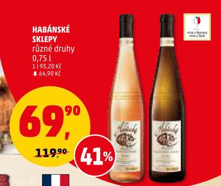 Habánské sklepy různé druhy