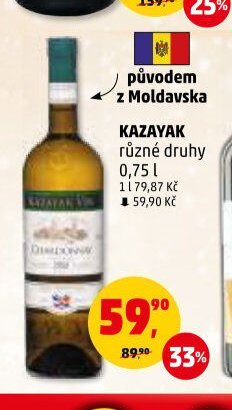 Kazayak různé druhy