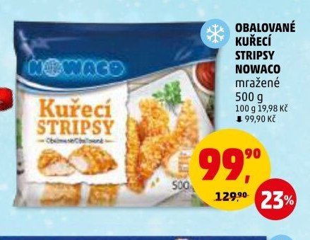 OBALOVANÉ KUŘECÍ STRIPSY NOWACO mražené