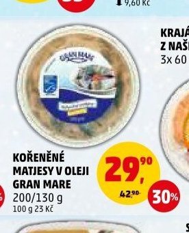 KOŘENĚNÉ MATJESY V OLEJI GRAN MARE