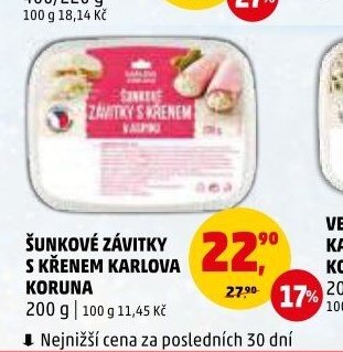 ŠUNKOVÉ ZÁVITKY S KŘENEM KARLOVA KORUNA