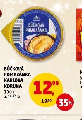 BŮČKOVÁ POMAZÁNKA KARLOVA KORUNA 100 g