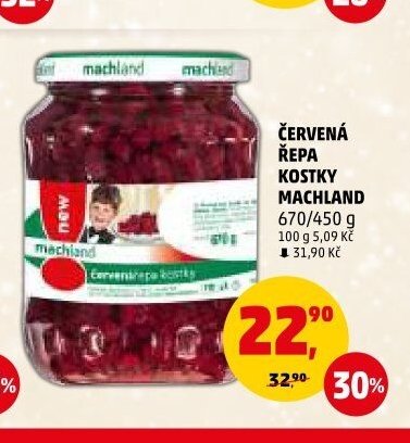 ČERVENÁ ŘEPA KOSTKY MACHLAND 670/450 g