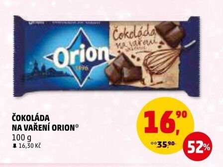 Čokoláda na vaření Orion