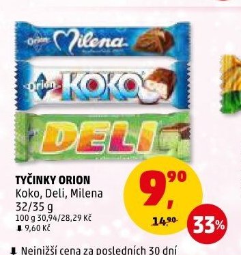 Tyčinky Orion (Koko, Deli, Milena)