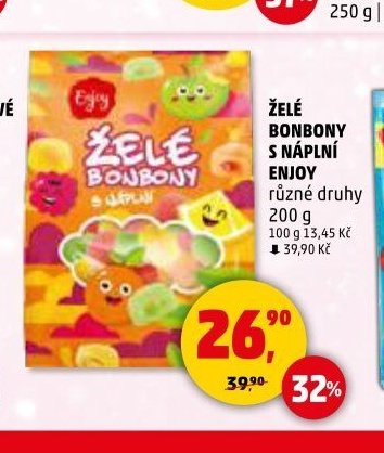 Želé bonbony s náplní Enjoy