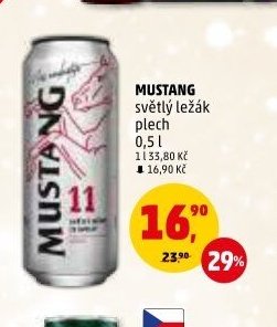 MUSTANG světlý ležák plech