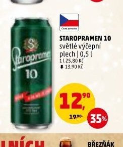 STAROPRAMEN 10 světlé výčepní plech