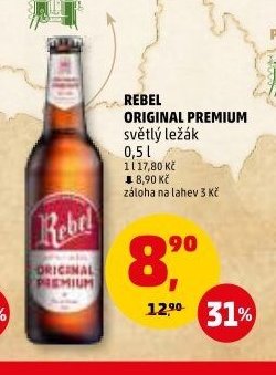REBEL ORIGINAL PREMIUM světlý ležák