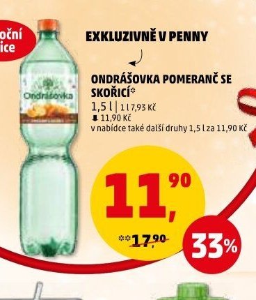 Ondrášovka pomeranč se skořicí