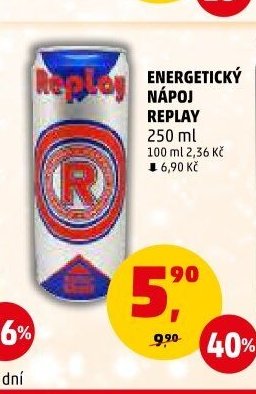 Energetický nápoj Replay