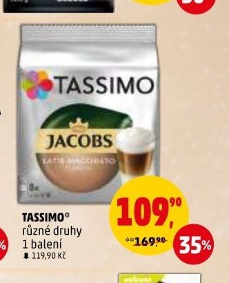 Tassimo různé druhy