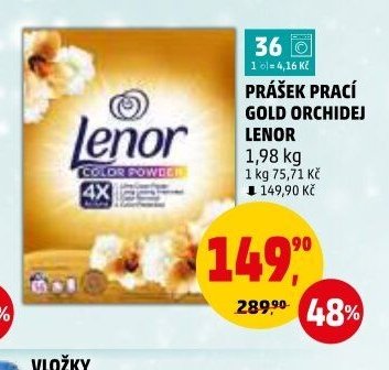 PRÁŠEK PRACÍ GOLD ORCHIDEJ LENOR
