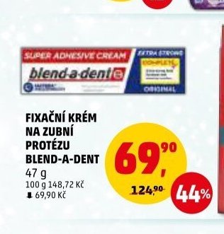 FIXAČNÍ KRÉM NA ZUBNÍ PROTÉZU BLEND-A-DENT