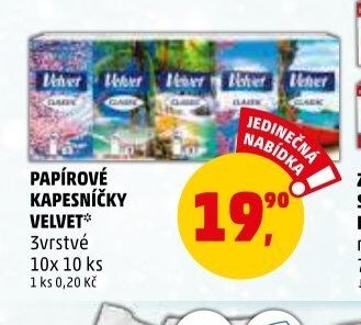 PAPÍROVÉ KAPESNÍČKY VELVET