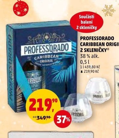 PROFESSORADO CARIBBEAN ORIGINAL + 2 SKLENIČKY