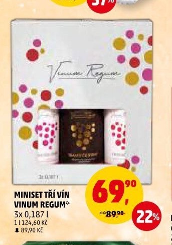 MINISET TŘÍ VÍN VINUM REGUM
