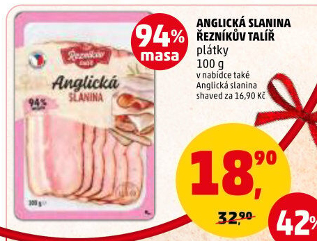 Anglická slanina Řezníkův talíř