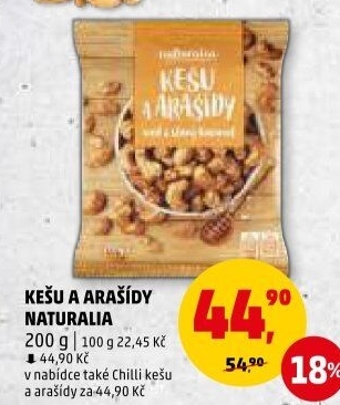 Kešu a arašídy Naturalia