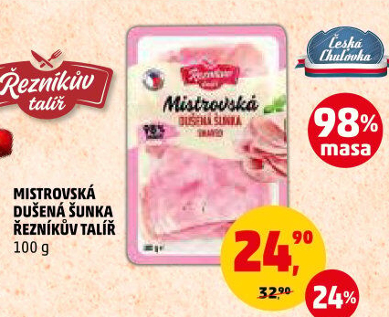 Mistrovská dušená šunka Řezníkův talíř