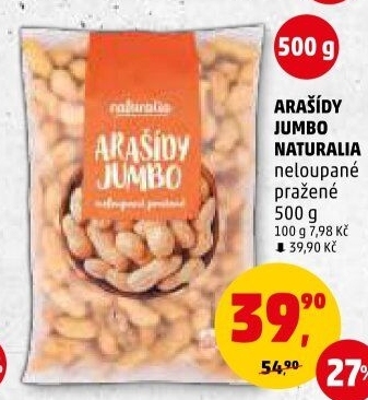 Neloupané arašídy Naturalia