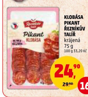 Pikantní klobása Řezníkův talíř