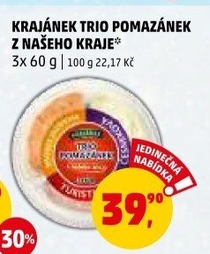 Pomazánky Trio Krajánek