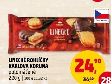 Rohlíčky linecké Karlova Koruna