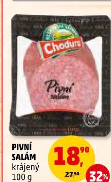 Salám pivní Beskydské uzeniny Chodura