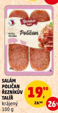 Salám Poličan Řezníkův talíř