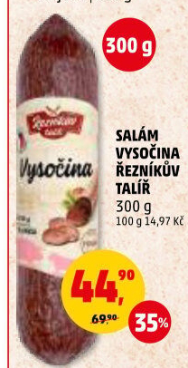 Salám Vysočina Řezníkův talíř