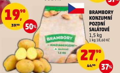 Salátové brambory konzumní pozdní