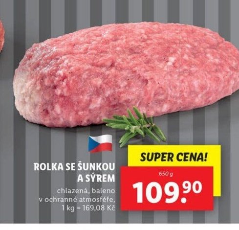Rolka se šunkou a sýrem