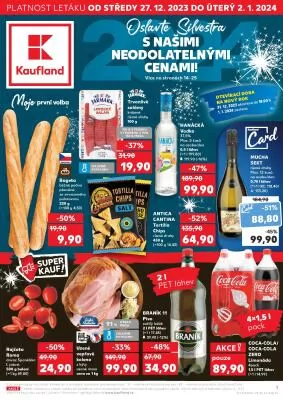 akční leták Kaufland 27.12.2023-2.1.2024