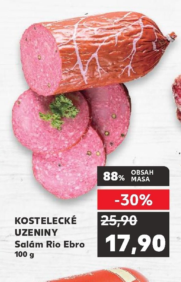 KOSTELECKÉ UZENINY Salám Rio Ebro 100 g