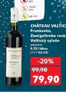 CHÂTEAU VALTICE Frankovka, Zweigeltrebe rosé, Valtický sylván